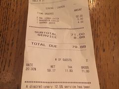 账单-Burger & Lobster(Dean Street)