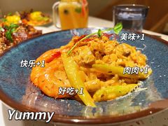 芝士蘑菇鲜虾意大利面-BE BRIGHT KITCHEN(正佳广场店)