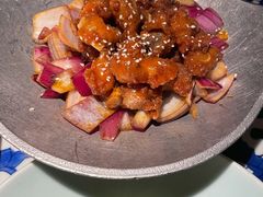 蒜香蜜汁排骨-绿茶餐厅(光谷世界城步行街店)