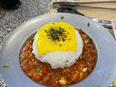 芝士鱿鱼五花肉焗饭-安又胖韩国烤肉(美罗城店)