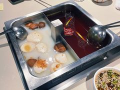 红油清汤鸳鸯锅底-海底捞火锅(劲松店)