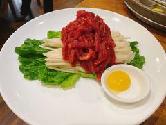 生拌牛肉-紫霞门韩国料理烤肉(深南东路店)