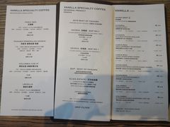 菜单-Vanilla Specialty Coffee(八大关店)