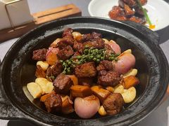 火焰煎烹牛肉-狮王府淮扬菜(老门东店)