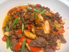 菜籽油炒衡东黄牛肉-老湘村·湖南土菜(天河维多利店)