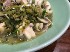 雪菜蘑菇肉片-虎哥私房菜(馒头山店)