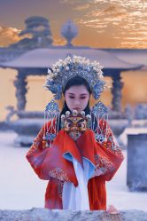 -后宫·古装汉服京剧儿童亲子全家福摄影