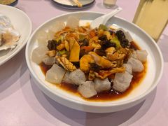 三鲜焖子-日月昇渔家菜·海肠捞饭·大连海鲜(星海公园店)