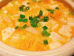 虾汤冬笋大白菜豆腐煲-荣府宴(南阳路店)
