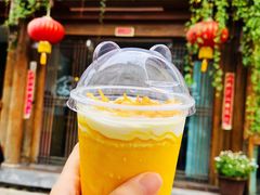 芒果脏脏茶-艾莱克咖啡面包坊·甜心对白