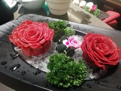 玫瑰雪花牛舌-捞王锅物料理(上海世茂广场店)