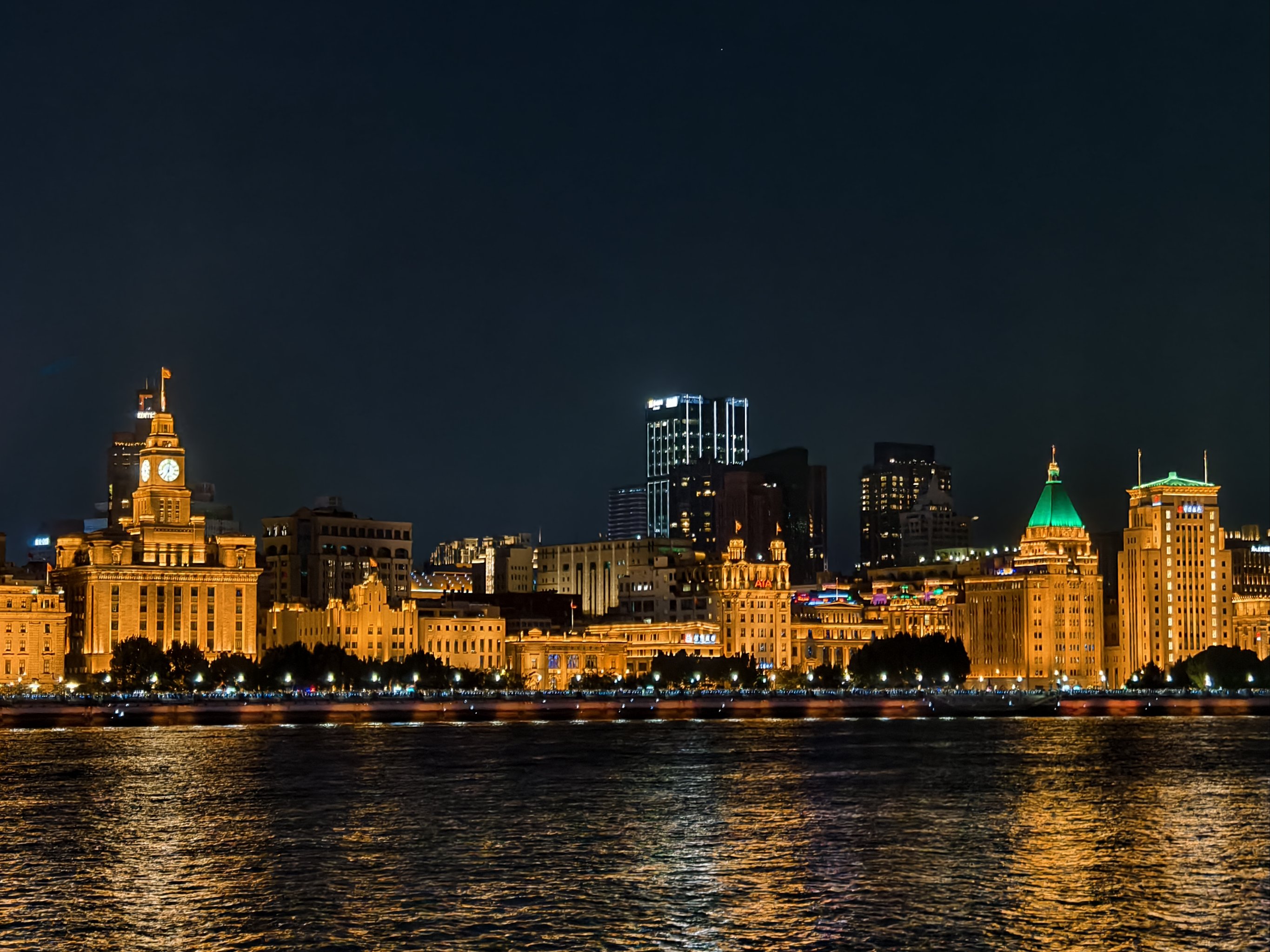 陆家嘴夜景画图片