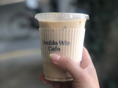 柠檬叶冰拿铁咖啡-Double Win Coffee(建国中路店)