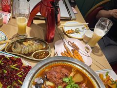 -街角等你.大连海鲜烧烤.经典铁板海鲜串(西安路店)