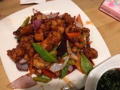 小椒香虾仁爆鸡球-陈傻子餐厅(世纪都会店)