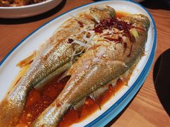 油泼黄花鱼-波螺油子·海肠捞饭·青岛菜(银座店)