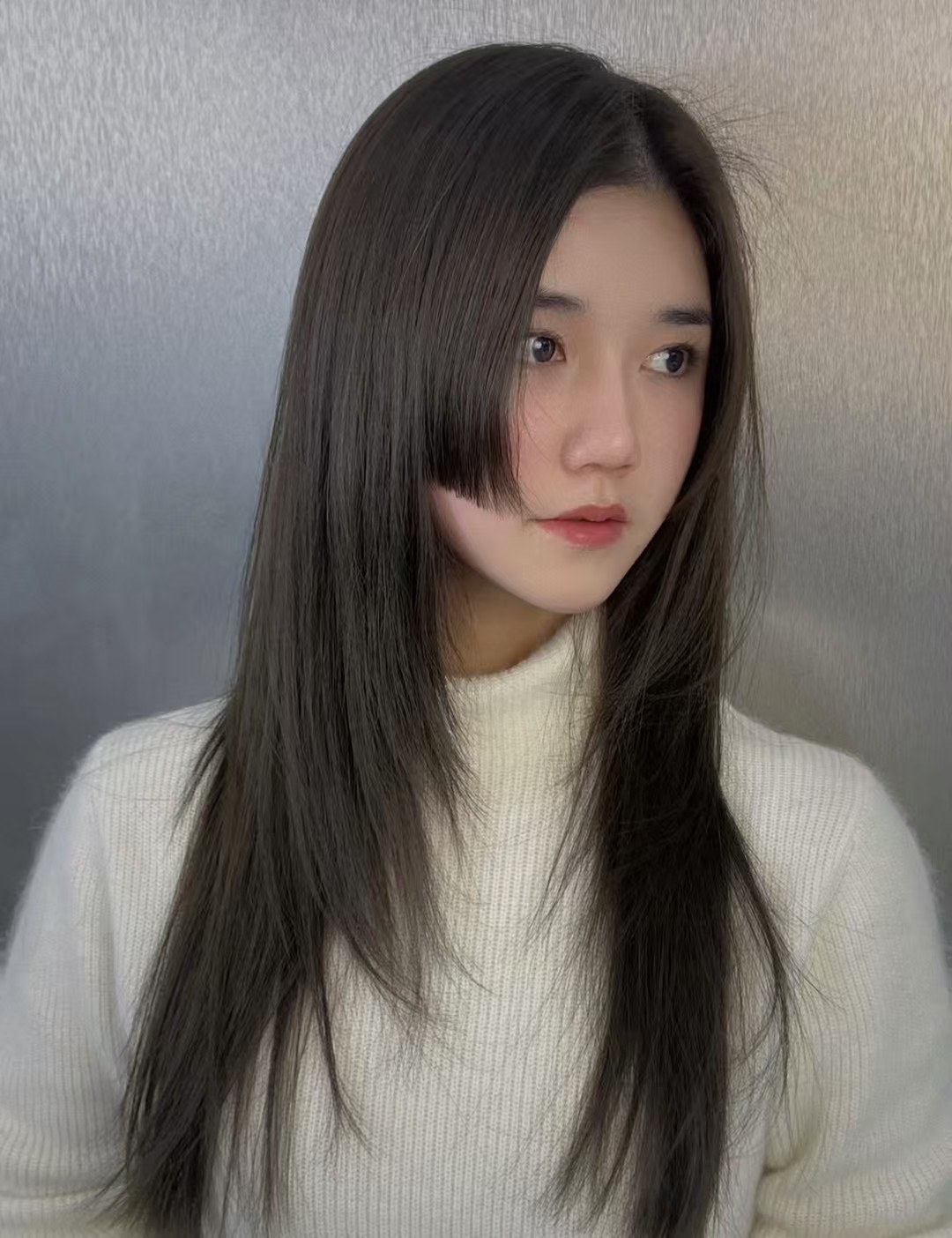 中分直发的简约风 ➕公主切