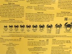 菜单-Ministry of Crab(科伦坡店)