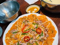 泡菜饼-神仙雪浓汤(明洞店)