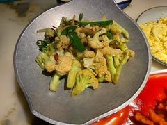 干锅丽水香菇花菜-探花·意境江南菜·唐伯虎文化体验店·松鼠桂鱼(观前店)