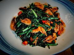 韭菜炒小河虾-烧肉馆(古北水镇景区店)