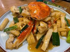 梭子蟹炒年糕-501號台州海鲜餐厅(海创园店)