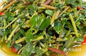 Garlic-mixed Purslane