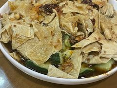 炝豆皮-三鞭一花·独一处·元英砂锅(海光寺店)
