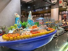 -广州万富希尔顿酒店·感趣自助餐厅·金秋蟹宴生蚝海鲜刺身烧烤