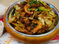 干锅牛肉虾（大份）-干锅鱼庄(北京荟聚西红门购物中心店)