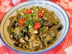 蒸擂椒皮蛋-荆九爷爆炒桥头三嫩(浙大店)