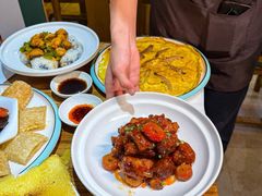 -东来菜馆•手抓海鲜家常菜•海鲜锅贴(鸽子窝店)