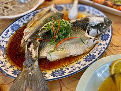 盐油水蒸山坑鲩-水乡人家私房菜(逢简店)
