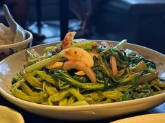 马拉盏炒通菜-大头虾越式风味餐厅(光明广场店)