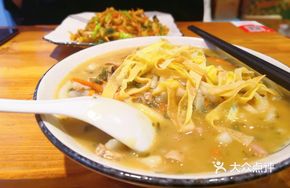 Sauerkraut and Pork Egg Noodle Soup