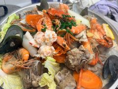 海鲜猪骨煲-凤城康记饭店