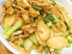 白蟹炒年糕-红灯笼龙凤饭店(宁波老字号店)