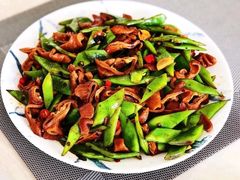 四季豆炒肥肠-归元·云集斋素菜馆
