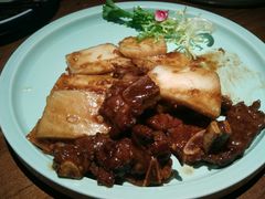 黑椒牛仔骨炒年糕-绿茶餐厅(乐峰广场店)