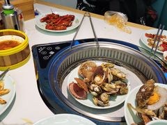 -绿岛港轩海鲜烤肉涮锅自助餐厅