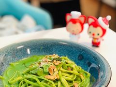 菠菜汁青酱意大利面-拾挚扒房(招商花园城店)