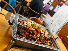 宫保鸡丁烤鱼（清江鱼/斤）-锦尚阁烤鱼•天津菜(宣武门胡同店)