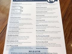 菜单-Fergburger(皇后镇店)