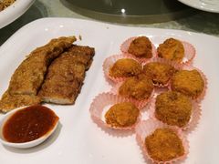 花枝丸拼蟹肉鱼塔-丰泽大酒店-中餐厅