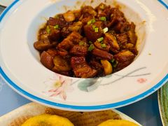 板栗红烧肉-丽泽山庄·生态怀柔菜·虹鳟鱼(红螺寺店)