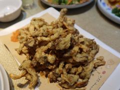 炸平菇-东北哈尔滨酱骨头馆房掌柜铁锅炖
