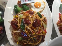 铁板牛柳炒面-食美汇美食广场(新奥店)