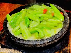 铁板鲜芋梗-农厨好味·温泉鹅·农家菜