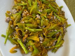 黄花菜炒肉末-车头老二大排档