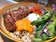 烤牛肉配泡菜温泉蛋饭-gaga(深圳福田星河COCO Park店)
